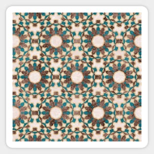 Moroccan pattern (bronze) Sticker